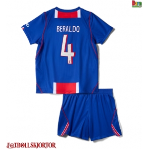 Paris Saint-Germain Lucas Beraldo #4 Hemmakläder Barn 2026-27 Kortärmad (+ Korta byxor)